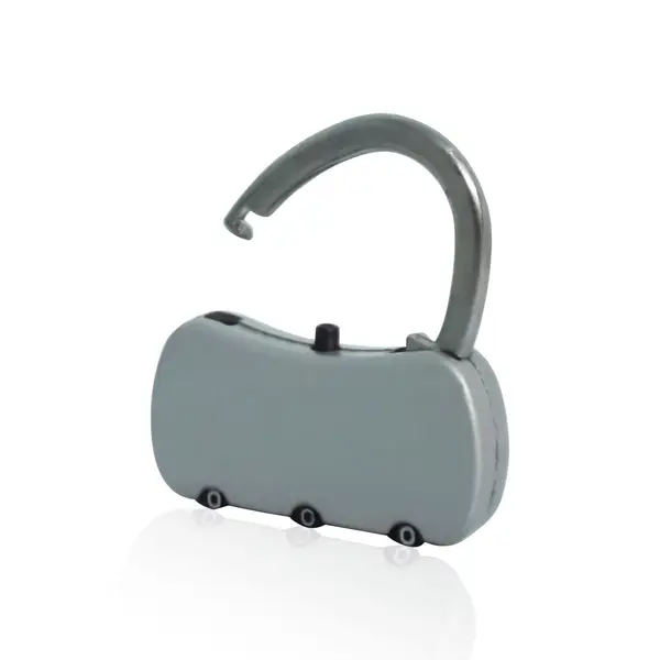 3-Digit Resettable Combination Round Padlock for Luggage (Big, Multicolor)