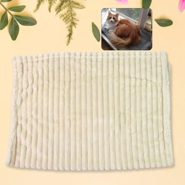 Pet Soft Cat Dog Blanket / Towel Soft Warm Sleep Mat (70×50 Cm / 1 Pc / Mix Color & Design)