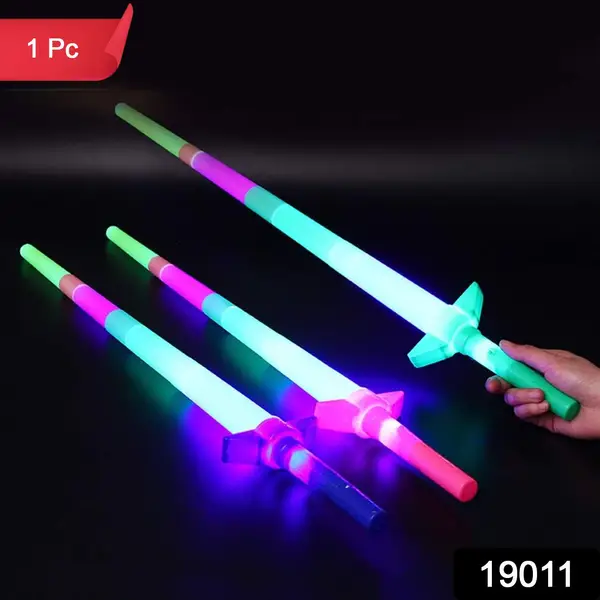 [19011_sword_led_lights_toy_stick_for_kids] Sword With LED Lights, Glow In The Dark Flashing Sword