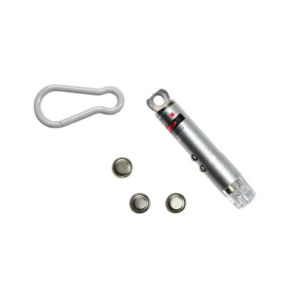 [6427_3in1_laser_light] 3 in1 Laser Light, LED Flashlight + Torch Keychain + Laser Pointer