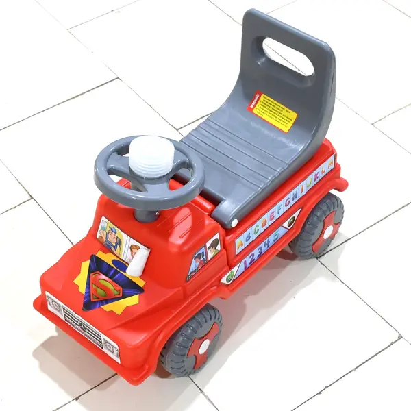 [4590_baby_ride_car_1pc] Kids Baby Ride-On Push Car with Musical Horn & Backrest – Perfect Toy for Toddlers