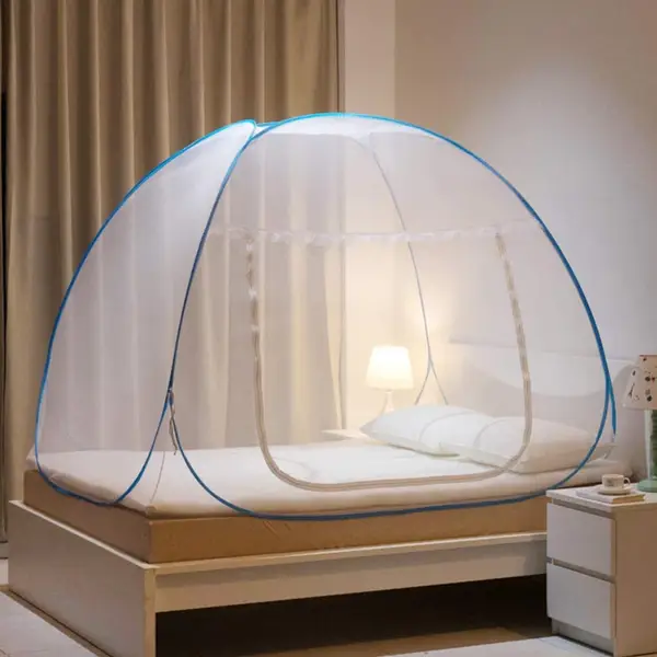 [19046_polyester_fold_mosquito_net_tent] Premium Polyester Foldable Mosquito Net Tent (100 Cm Long / 1 Pc)